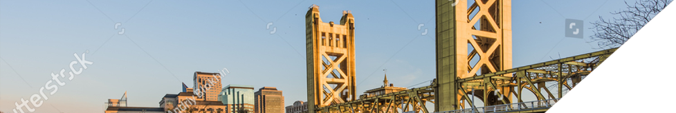 Banner image of the Tower Bridge in Sacramento.
